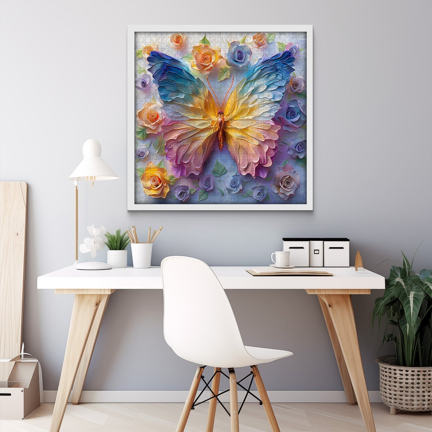 Butterfly & Rose Jigsaw Puzzle 1000 Pieces
